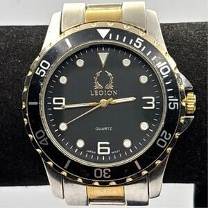 Silver & Black Legion Men's Watch